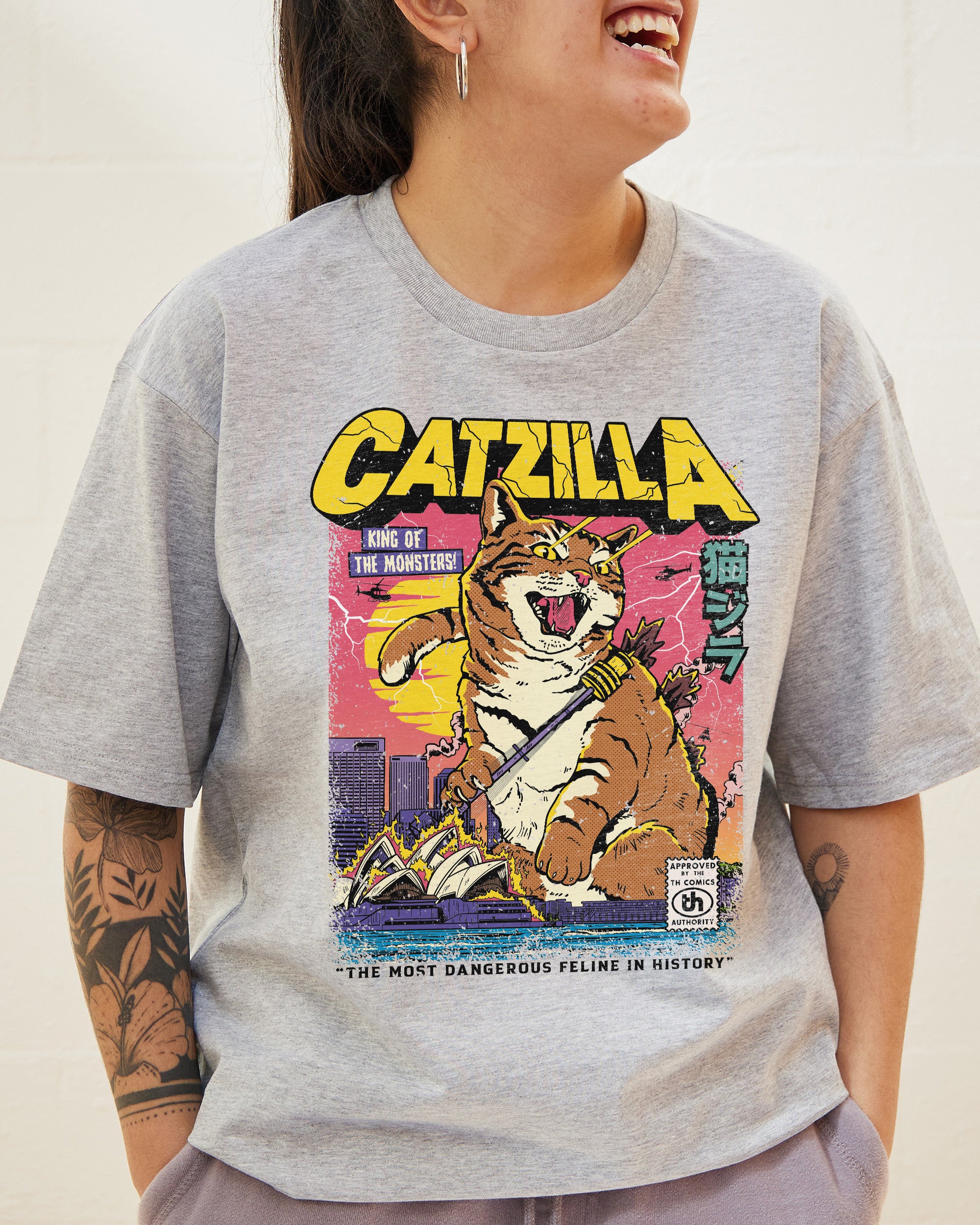 Catzilla Retro Titan T-Shirt