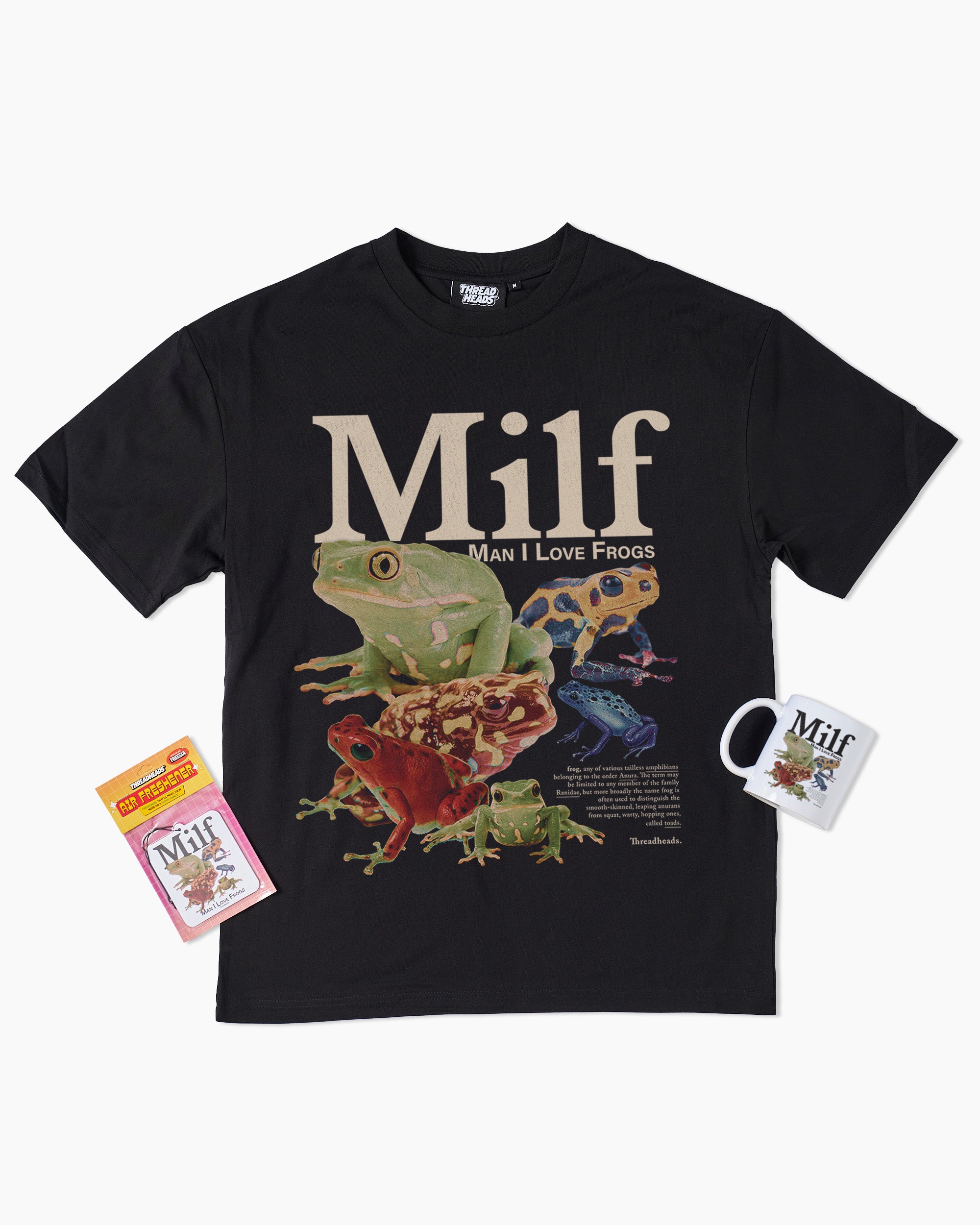 Man I Love Frogs Bundle | T-Shirt, Mug & Air Freshener Bundle