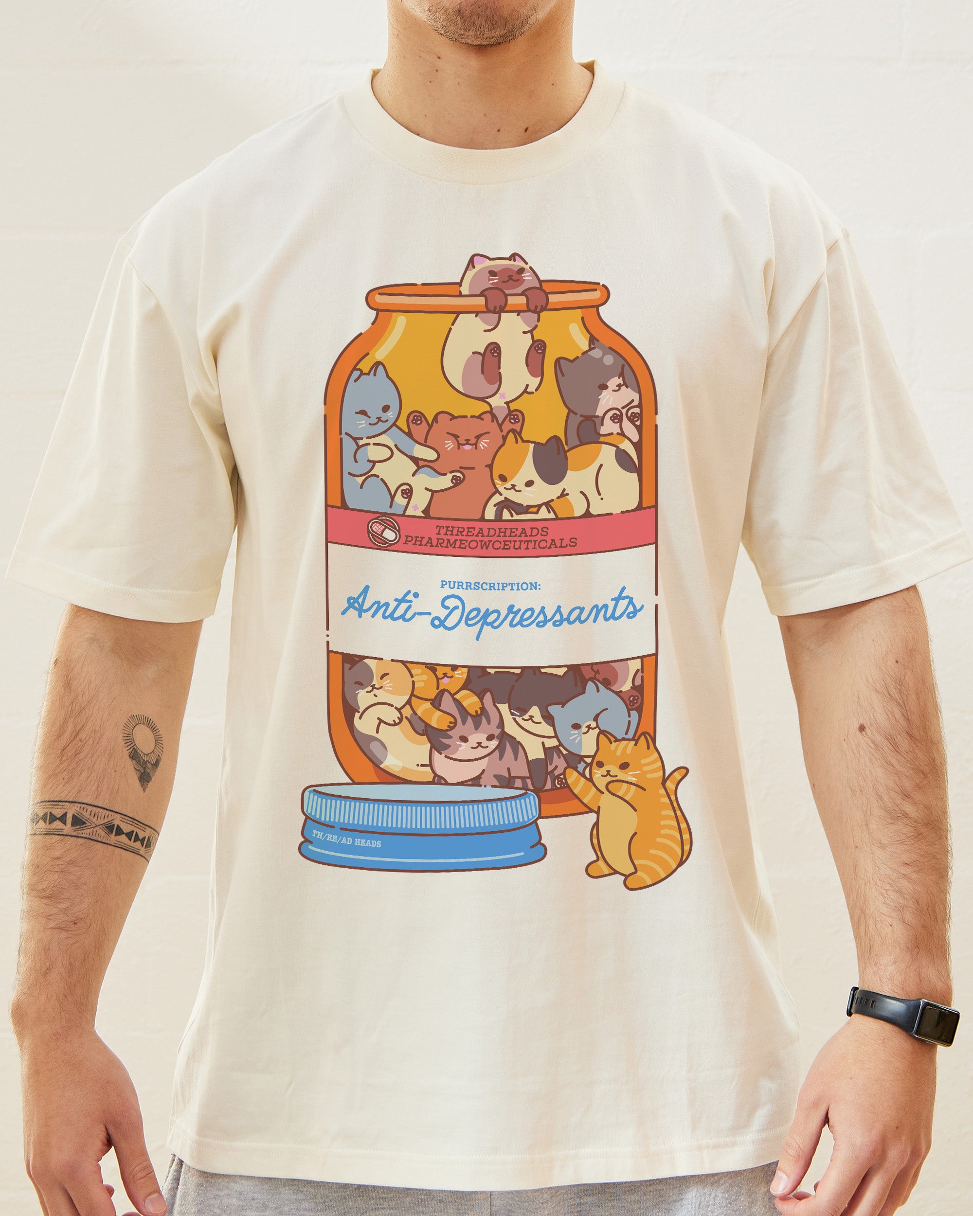 Anti-Depressant Cat Bundle | T-Shirt, Pin & Air Freshener Bundle